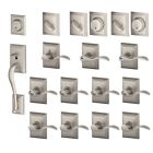 F600-add-acc-lh Schlage Addison Complete House Door Hardware Package With Accent