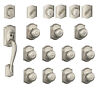 F600cam619geo Schlage Camelot Complete House Door Hardware Package Nickel