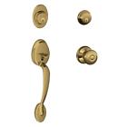 F62 Ply Geo 609 Schlage Antique Brass Double Deadbolt Georgian 043156167302