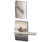 F94lat619cen F94-lat-cen Schlage Latitude Dummy Interior Pack With Deadbolt Cover 043156808885