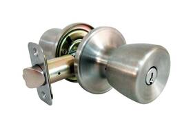Ts600b Faultless 050134113817 Tulip Satin Stainless Entry Knob 2-3/8-2-3/4 Backset Right/left