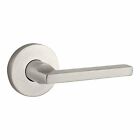 Fd.squ.r.crr.150 Baldwin Satin Nickel Square Dummy With Contemporary Round Rose