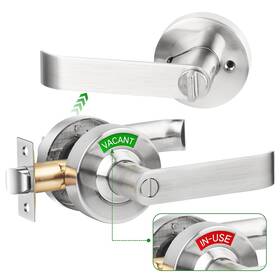 Qhr00 Feeloco Indicator Privacy Lock And Door Lever Vacant Occupied Bathroom With Priv