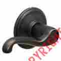 Fla716 Schlage Aged Bronze Flair Privacy Lever Knob Handle Locking F40 V New 043156890804