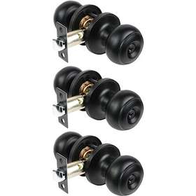 Foinwer 749739992476 Matte Black Keyed Entry Door Knobs With Same Keys Modern Knob Alike