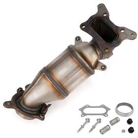 Fomiuzy 791974402210 High Flow Front Catalytic Converter Kit Direct-fit Honda Accord 2008 2009 201