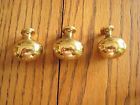 P9176-3 Football-shaped Oval Brass 1 Knob . Egg Solid Belwith Polished