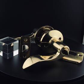 Ftsgtaprrvus3 Fortis Polished Brass Us3 Privacy Lever - Beauty Style And Security-glorieta By