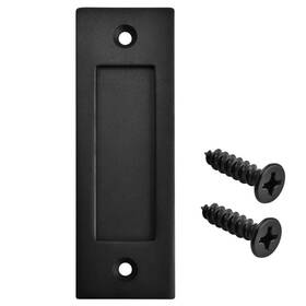 Fpz-bd 747880537409 Running Black 6 Inch Sliding Barn Door Finger Pull Set Heavy Duty Modern Si