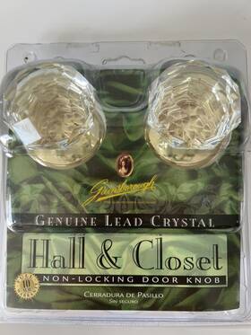 305sbtbt60 Gainsborough Rare Door Hall And Closet Gold Sonata Lead Crystal Fast Free Ship