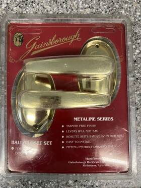 605impbt67us Gainsborough Rare Door Hall And Closet Gold Leverset 88644 Fast Free Ship