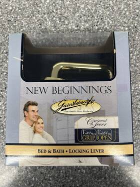 82171 Gainsborough Rare New Beginnings Gold Chrome Locking Lever Set Bed And Bath