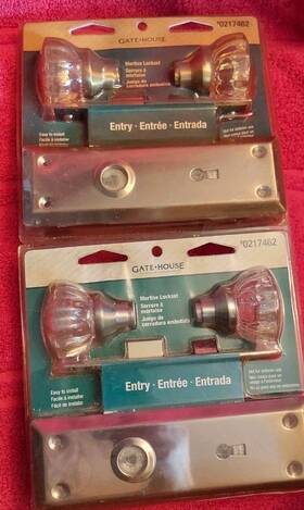 Gatehouse 0217462 Crystal Door Knob Set Gate House