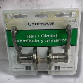 L6x203b Gatehouse Gate House Hall / Closet Passage Door Lever Swirl Satin Nickel Finish New Sealed