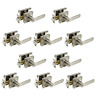 Gb-dl03-us1-ssnbk-10pack Gobrico Square Rosette Satin Nickel Privacy Door Lock 691044827069