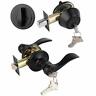 Gb12061-101bk-combo-3pack Gobrico Pack Wave Entry Door Levers And Single Cylinder Deadbolt