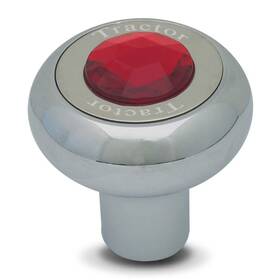 Gg Grand General 760479953756 95375 Red Screw-in Chrome Plated Aluminum Tractor Knob W Jewel