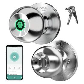 Ghome Smart 860011897392 Fingerprint Door Lock Knob With Keypad And App Co