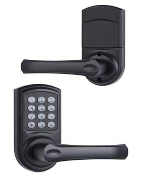 E-010 Gitrang Digital Door Lock - Matte Black Electronic Ic Card Usb Keypad Lever For
