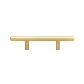 5000-76-sg Gliderite Hardware 3 Inch Center 6 Long Solid Handle Bar Pulls Satin Gold 500