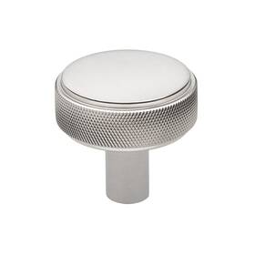 5825-sn Gliderite Hardware 1.5 Inch Solid Round Knurled Cabinet Knob Satin Nickel 5825 25