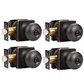 B0c6lywfrc Gobekor 4 Pack Oil Rubbed Bronze Privacy Door Knob Interior Bedroom Square