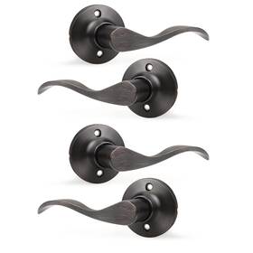 B0g1bcfs86 Gobekor 2 Pair Of Dummy Door Levers Oil Rubbed Bronze Interior Handle For L