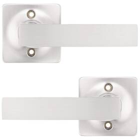 Us10-dl3663xsndm-2pack Gobekor 2 Pack Dummy Door Levers Brushed Nickel Square Handle For Closet F