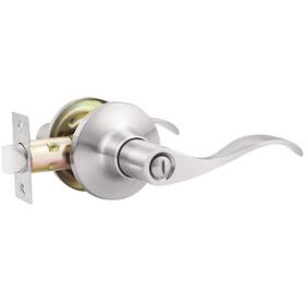 Us10-dl3682xsnbk-1pack Gobekor 1 Pack Privacy Door Levers Brushed Nickel Lever Handles Interior