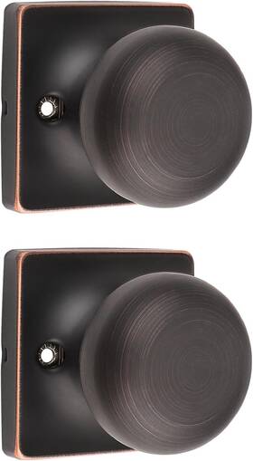 Us10-s08xorbdm-2pack Gobekor 2 Pack Single Dummy Door Knobs Oil Rubbed Bronze Interior For Fre