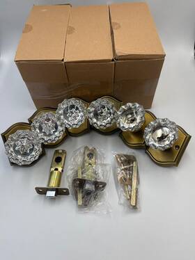 Gbao-psab-dlc30-6pack Gobrico Heavy Duty Crystal Glass Door Knobs 6 Pack