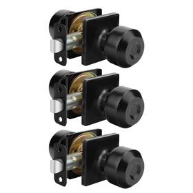 B0bpgnvjxc Goldenwarm Matte Black Passage Door Knobs Square Interior Closet Handle