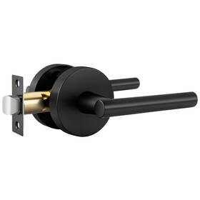 B0cb41k6md Goldenwarm Matte Black Door Handles Passage Zinc-alloy Heavy Duty Han