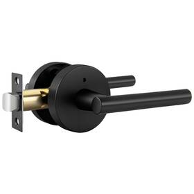 B0cb41ylt9 Goldenwarm Matte Black Privacy Door Handle Interior Bed/bath Zinc Alloy Heavy D