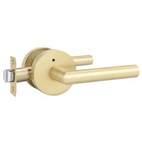 B0cg2gchgh Goldenwarm Gold Door Handle Interior Privacy Brushed Brass Heavy Duty Zinc Alloy