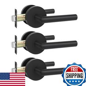 Goldenwarm B0dgqc8j75 Black Door Handles Interior Matte Closet Handle Indoor