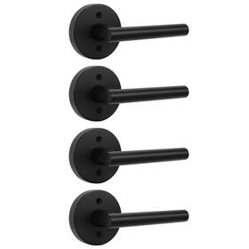 B0djt23s5y Goldenwarm Black Dummy Door Handles Levers For Closet Doors 2 Pack Zinc Alloy