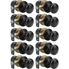 B0dznpmpy4 Goldenwarm Matte Black Privacy Bed/bath Door Knobs Bulk 10-pack