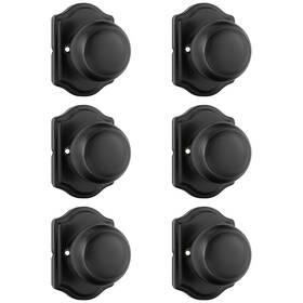 B0f8q2c1tn Goldenwarm No-turning Function Matte Black Dummy Door Knobs 6 Pack Interior Clos