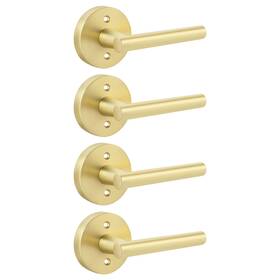 B0fh9njhfp Goldenwarm 2 Pack Gold Dummy Door Handles Non-turning Single Side Pull Lev