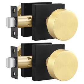 B0fqhzf7tz Goldenwarm Black And Gold Closet Door Knobs Interior Passage Lever