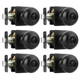 Ms2092 Goldenwarm Black Door Knobs Interior Classic Matte Privacy B