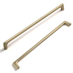 052-tls-256 Goo-ki Light Brass Cabinet Pulls With 10ftft Hole Centers Modern Style Zinc Al