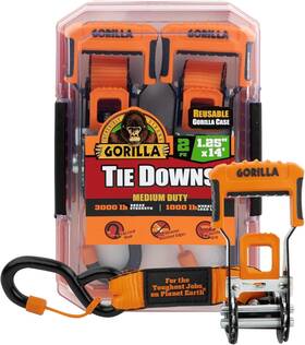 93002e Gorilla 2pk 1.25x14 Ratchet Strap