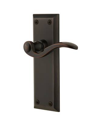 Privacy-2.375 Grandeur 053538212964 821296 Inch Timeless Bronze Fifth Avenue Plate With Bellagio Lever