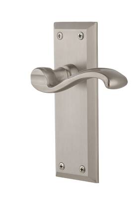 Grandeur 053538219871 821987 Single Dummy Satin Nickel Fifth Avenue Plate With Right Handed Porto