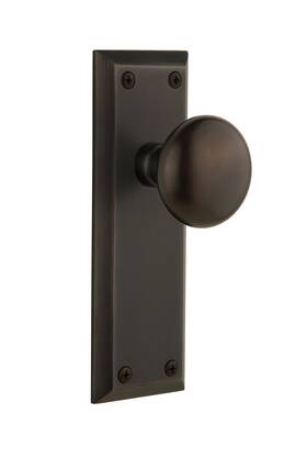 Passage-2.375 Grandeur 053538223403 Inch Timeless Bronze 822340 Plate With Fifth Avenue Knob