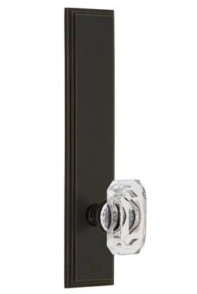 837092 Grandeur 662972370927 Hardware Carreft Tall Plate Baguette Clear Crystal Knob Size Privacy-b