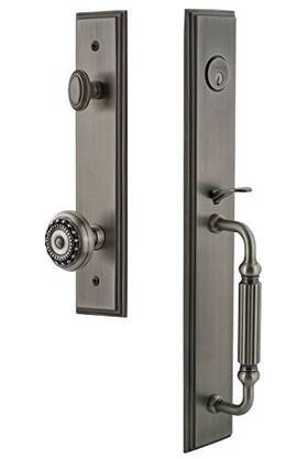 849121 Grandeur 662972491219 Hardware Carreft One-piece Handleset With F Grip And Parthenon Knob Du
