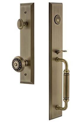 849585 Grandeur 662972495859 Hardware Fifth Avenue One-piece Dummy Handleset With C Grip And Parthe
